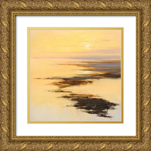November on Terschelling Gold Ornate Wood Framed Art Print with Double Matting by Groenhart, Jan