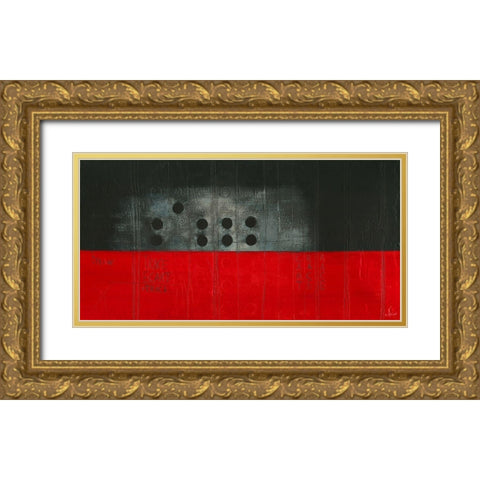 Trace - Diptyque II Gold Ornate Wood Framed Art Print with Double Matting by Becam, Carole