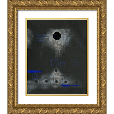 Nomada - Diptyque II Gold Ornate Wood Framed Art Print with Double Matting by Becam, Carole