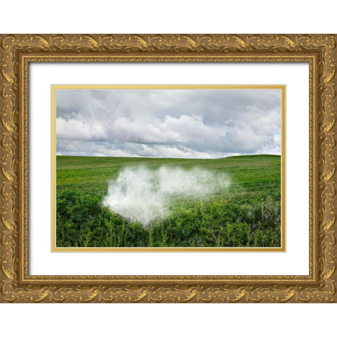 Pause Número XII Gold Ornate Wood Framed Art Print with Double Matting by Vallinas Prieto, Miguel