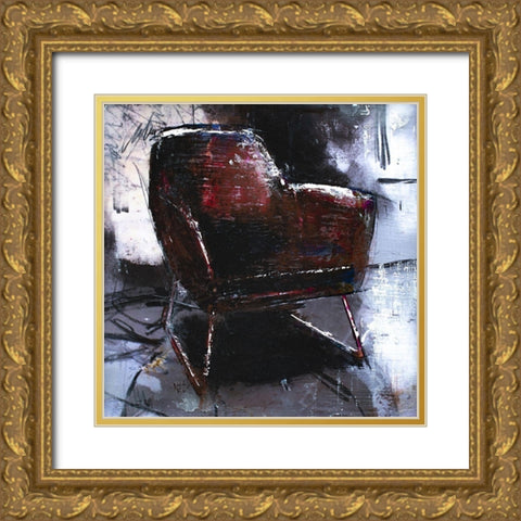 Fauteuil III Gold Ornate Wood Framed Art Print with Double Matting by Ducret, Patrice