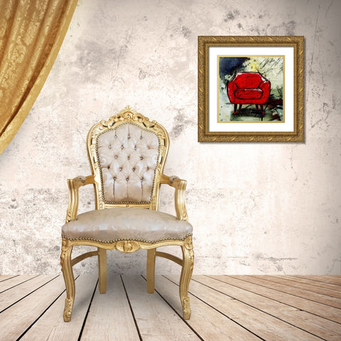 Fauteuil VI Gold Ornate Wood Framed Art Print with Double Matting by Ducret, Patrice