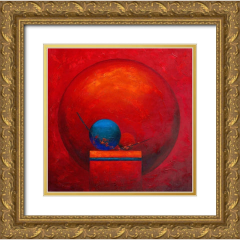 Bien etre …  Gold Ornate Wood Framed Art Print with Double Matting by TRIKI