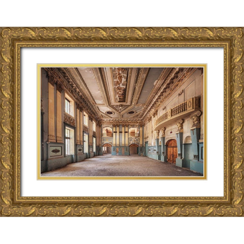 A Story of Dancing Gold Ornate Wood Framed Art Print with Double Matting by Haker, Matthias