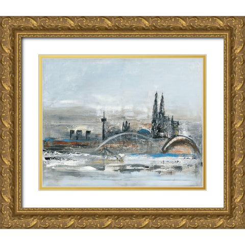 Koln Gold Ornate Wood Framed Art Print with Double Matting by Arns-Muller, Monika