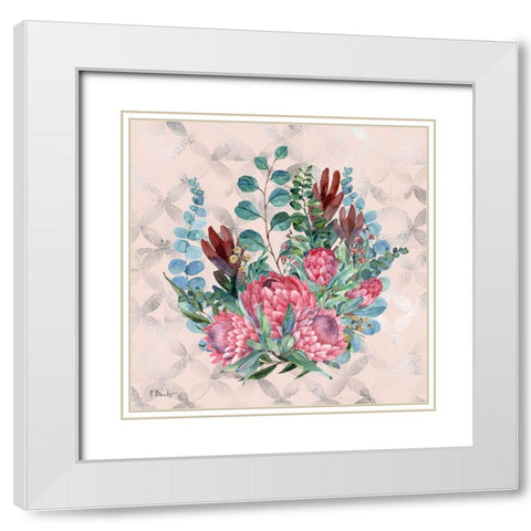 Sugarbush Bloom II White Modern Wood Framed Art Print with Double Matting by Brent, Paul