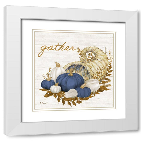 Plymouth Rock IV - Navy White Modern Wood Framed Art Print with Double Matting by Brent, Paul