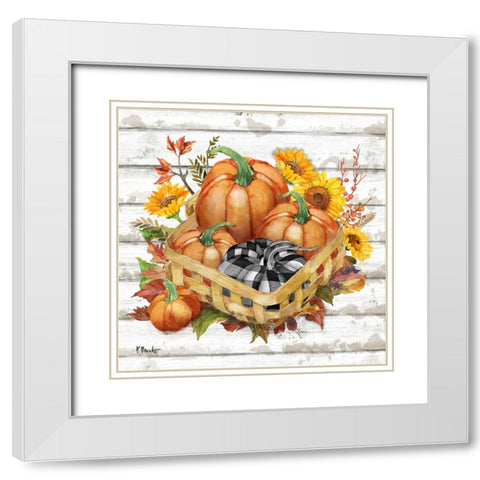 Rustic Fall III White Modern Wood Framed Art Print with Double Matting by Brent, Paul