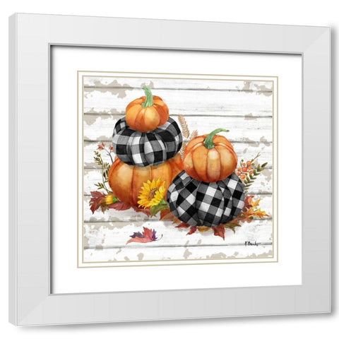 Rustic Fall IV White Modern Wood Framed Art Print with Double Matting by Brent, Paul