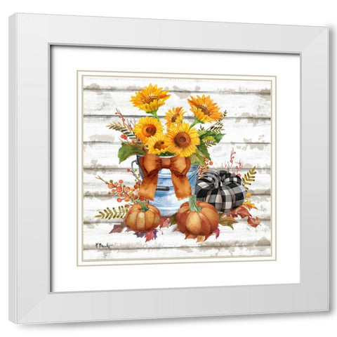 Rustic Fall VIII White Modern Wood Framed Art Print with Double Matting by Brent, Paul