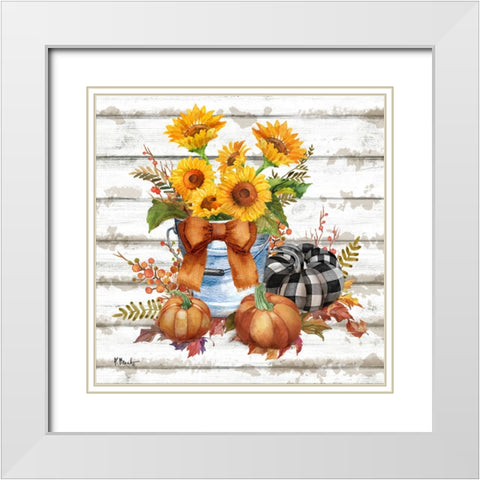 Rustic Fall VIII White Modern Wood Framed Art Print with Double Matting by Brent, Paul