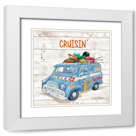 Forest Voyage II - Wood White Modern Wood Framed Art Print with Double Matting by Brent, Paul