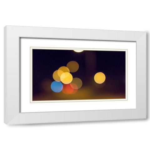 Abstract 1 White Modern Wood Framed Art Print with Double Matting by Lee, Rachel