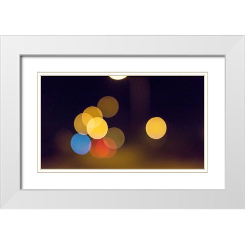 Abstract 1 White Modern Wood Framed Art Print with Double Matting by Lee, Rachel