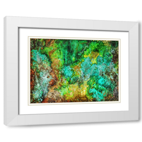 Abstract 20 White Modern Wood Framed Art Print with Double Matting by Lee, Rachel