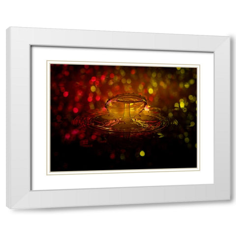 Abstract 5 White Modern Wood Framed Art Print with Double Matting by Lee, Rachel