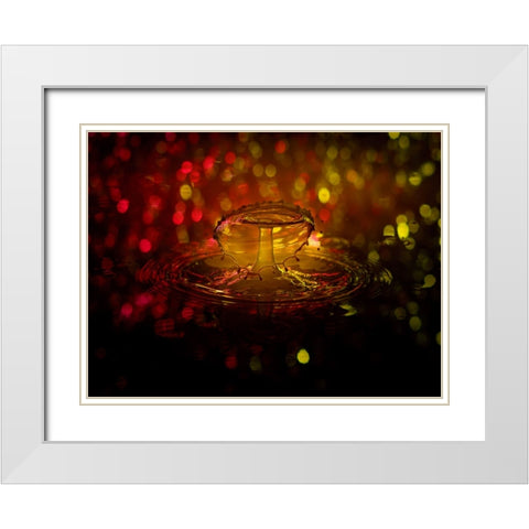 Abstract 5 White Modern Wood Framed Art Print with Double Matting by Lee, Rachel