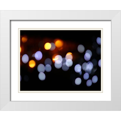 Abstract 8 White Modern Wood Framed Art Print with Double Matting by Lee, Rachel