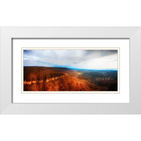Aerial 3 White Modern Wood Framed Art Print with Double Matting by Lee, Rachel