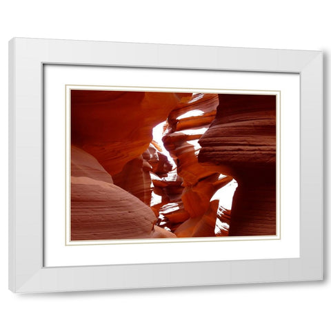 Antelope Canyon 1 White Modern Wood Framed Art Print with Double Matting by Lee, Rachel