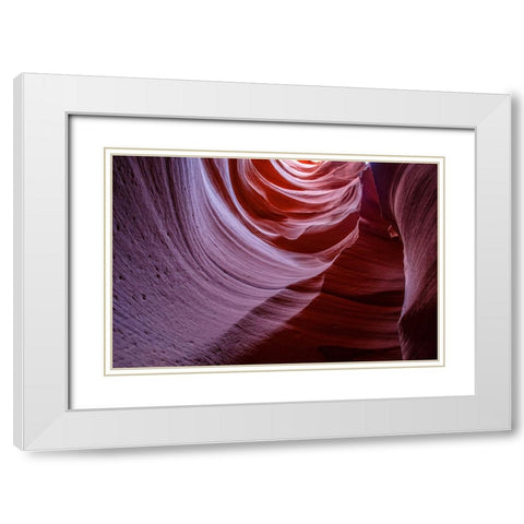 Antelope Canyon 6 White Modern Wood Framed Art Print with Double Matting by Lee, Rachel
