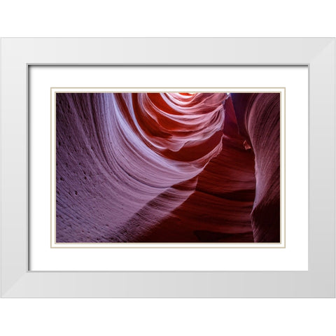 Antelope Canyon 6 White Modern Wood Framed Art Print with Double Matting by Lee, Rachel