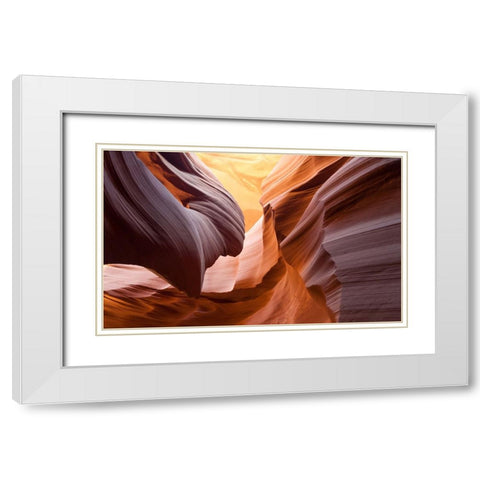 Antelope Canyon 8 White Modern Wood Framed Art Print with Double Matting by Lee, Rachel