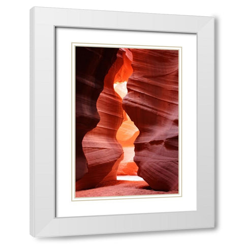 Antelope Canyon 9 White Modern Wood Framed Art Print with Double Matting by Lee, Rachel