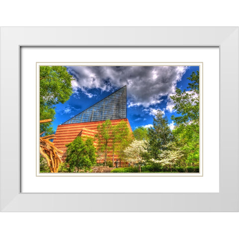 Aquarium 2 HDR White Modern Wood Framed Art Print with Double Matting by Lee, Rachel