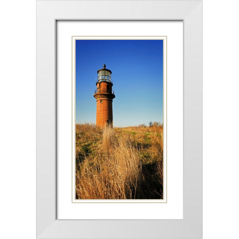 Beach 14 White Modern Wood Framed Art Print with Double Matting by Lee, Rachel