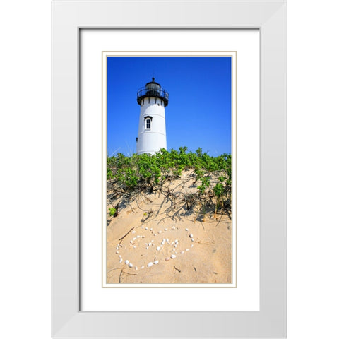 Beach 18 White Modern Wood Framed Art Print with Double Matting by Lee, Rachel