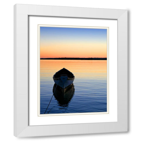 Beach 8 White Modern Wood Framed Art Print with Double Matting by Lee, Rachel