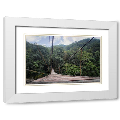 Bridge 2 White Modern Wood Framed Art Print with Double Matting by Lee, Rachel