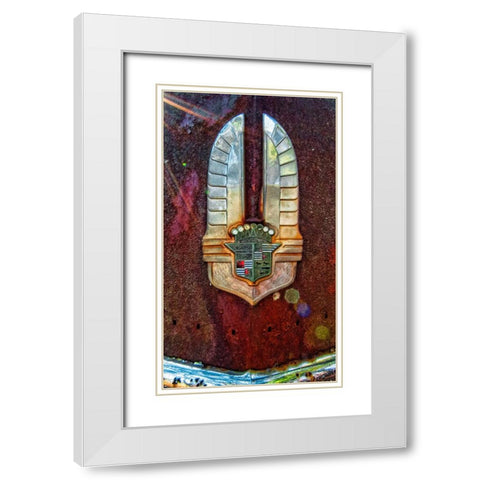 Caddy Wings White Modern Wood Framed Art Print with Double Matting by Lee, Rachel