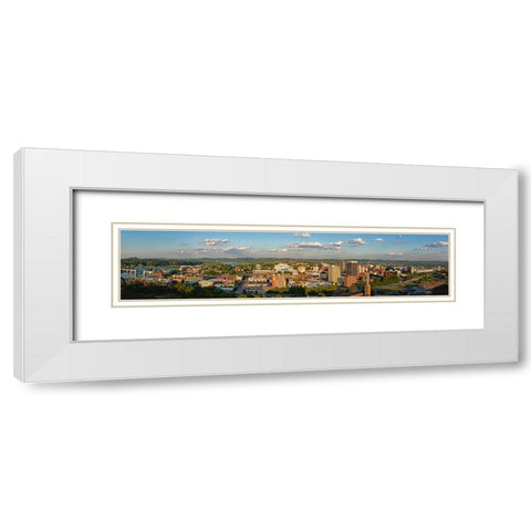 Cameron Hill View White Modern Wood Framed Art Print with Double Matting by Lee, Rachel