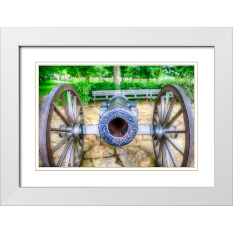 Cannon View 1 White Modern Wood Framed Art Print with Double Matting by Lee, Rachel
