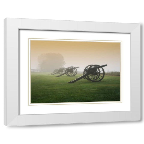 Cannon View 2 White Modern Wood Framed Art Print with Double Matting by Lee, Rachel