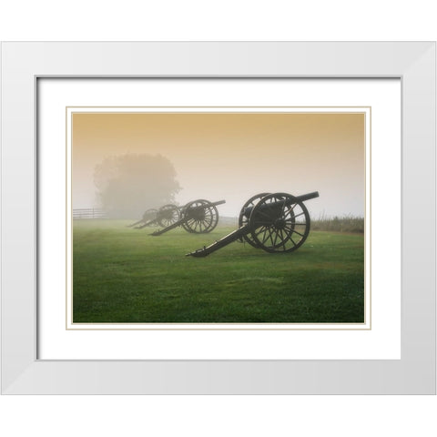 Cannon View 2 White Modern Wood Framed Art Print with Double Matting by Lee, Rachel