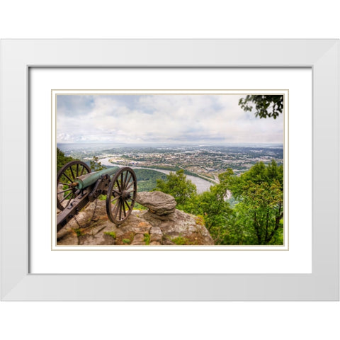 Cannon View 6 White Modern Wood Framed Art Print with Double Matting by Lee, Rachel