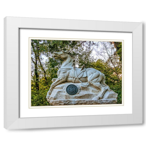 Chickamauga 10 White Modern Wood Framed Art Print with Double Matting by Lee, Rachel