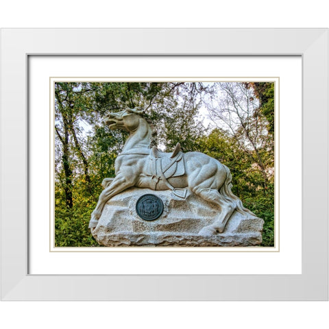 Chickamauga 10 White Modern Wood Framed Art Print with Double Matting by Lee, Rachel