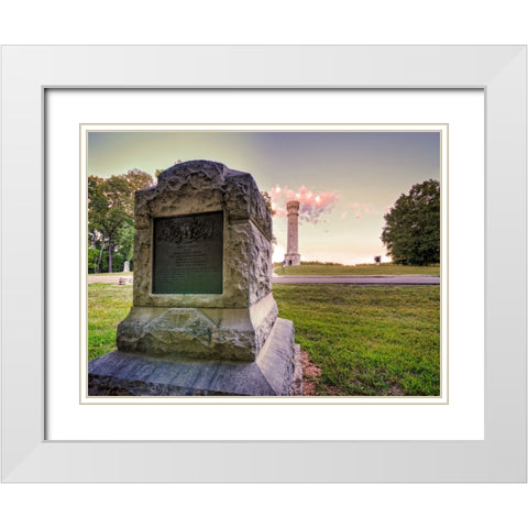 Chickamauga 11 White Modern Wood Framed Art Print with Double Matting by Lee, Rachel
