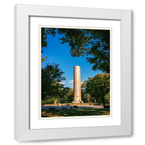 Chickamauga 12 White Modern Wood Framed Art Print with Double Matting by Lee, Rachel
