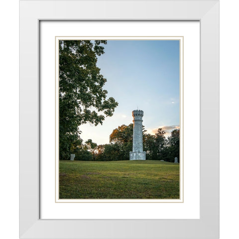 Chickamauga 5 White Modern Wood Framed Art Print with Double Matting by Lee, Rachel