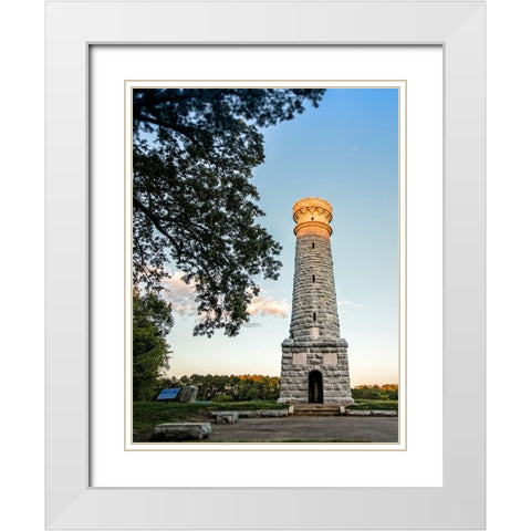 Chickamauga 8 White Modern Wood Framed Art Print with Double Matting by Lee, Rachel
