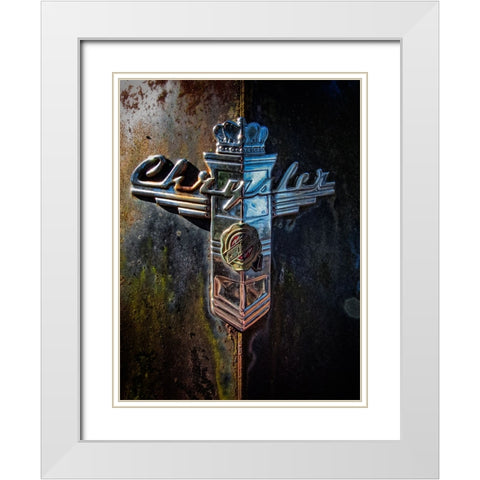 Chrysler White Modern Wood Framed Art Print with Double Matting by Lee, Rachel