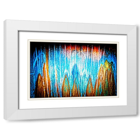 Copper Water Horizontal White Modern Wood Framed Art Print with Double Matting by Lee, Rachel