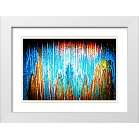 Copper Water Horizontal White Modern Wood Framed Art Print with Double Matting by Lee, Rachel