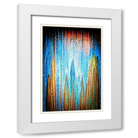 Copper Water Vertical White Modern Wood Framed Art Print with Double Matting by Lee, Rachel