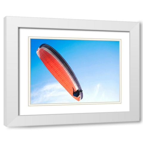 Hang Gliding White Modern Wood Framed Art Print with Double Matting by Lee, Rachel